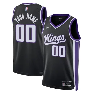 Práctico Sacramento Kings Nike Unisex Swingman Custom Jersey Icon Edition Black  para los verdaderos seguidores