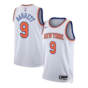 Sofisticado Genial RJ Barrett New York Knicks Nike Unisex Swingman Jersey Association Edition White  para los verdaderos seguidores
