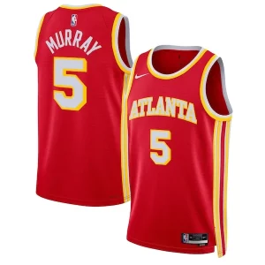 Original Práctico Dejounte Murray Atlanta Hawks Nike Unisex Swingman Jersey Icon Edition Red  para los verdaderos seguidores