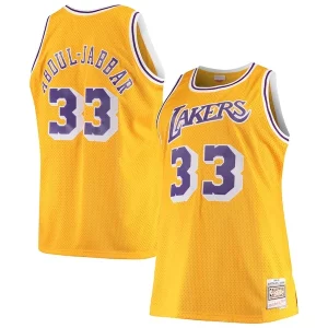 Comodo Sofisticado Hermoso Kareem Abdul Jabbar Los Angeles Lakers 1984/85 Big & Tall Hardwood Classics Swingman Jersey Gold  para los verdaderos seguidores