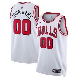 Chulo Único Chicago Bulls Nike Unisex Swingman Custom Jersey White Association Edition  para los verdaderos seguidores