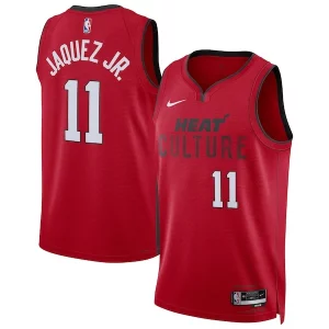 Fácil de llevar Jaime Jaquez Jr. Miami Heat Nike Unisex 2024/25 Swingman Player Jersey City Edition Red  para los verdaderos seguidores