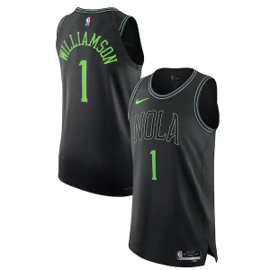 Único Nike Zion Williamson New Orleans Pelicans Authentic Jersey City Edition Black  para los verdaderos seguidores