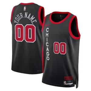 Comodo Perfecto Elegante Chicago Bulls Nike Unisex 2023/24 Custom Swingman Jersey Black City Edition  para los verdaderos seguidores