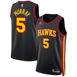 Estupendo Dejounte Murray Atlanta Hawks Jordan Brand Unisex Swingman Jersey Statement Edition Black  para los verdaderos seguidores
