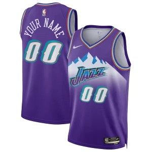 Robusto Cool Utah Jazz Nike Unisex 2022/23 Custom Swingman Jersey Classic Edition Purple  para los verdaderos seguidores