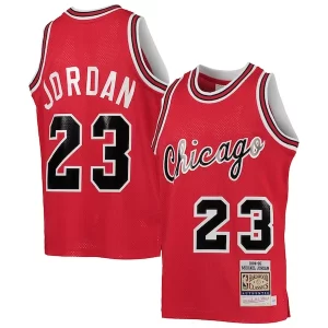 Comodo Youth Chicago Bulls Michael Jordan Red 1984/85 Hardwood Classics Authentic Jersey  para los verdaderos seguidores