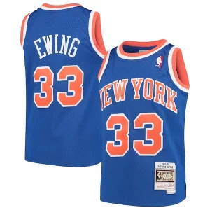 Lujoso Clásico Patrick Ewing New York Knicks Youth Hardwood Classics Swingman Throwback Jersey Blue  para los verdaderos seguidores