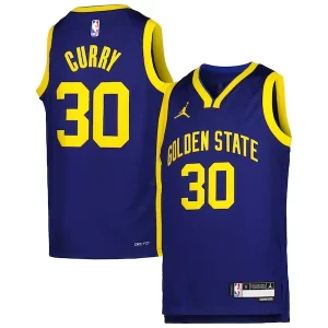 Exquisito Fácil de llevar Estupendo Stephen Curry Golden State Warriors Jordan Brand Youth Swingman Jersey Statement Edition Blue  para los verdaderos seguidores