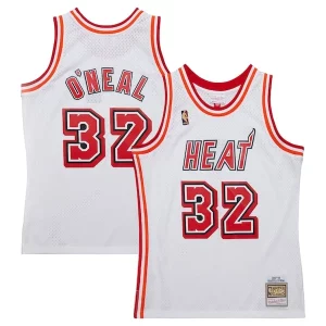 Maravilloso Magnífico Shaquille O'Neal Miami Heat 2007/08 Hardwood Classics Swingman Jersey White  para los verdaderos seguidores