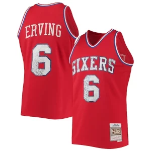 Magnífico Increíble Duradero Julius Erving Philadelphia 76ers 1982/83 Hardwood Classics NBA 75th Anniversary Diamond Swingman Jersey Red  para los verdaderos seguidores