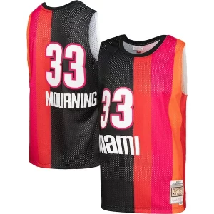 Maravilloso Práctico Moderno Alonzo Mourning Miami Heat Hardwood Classics 2005/06 Split Swingman Jersey Black/Red  para los verdaderos seguidores