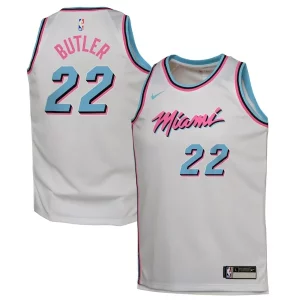 Comodo Hermoso Perfecto Jimmy Butler Miami Heat Nike Youth 2024/25 Swingman Player Jersey City Edition White  para los verdaderos seguidores