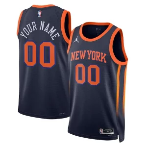 Comodo Chulo New York Knicks Jordan Brand Unisex 2022/23 Swingman Custom Jersey Statement Edition Navy  para los verdaderos seguidores
