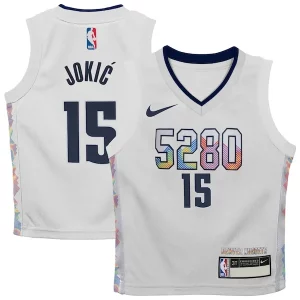 Duradero Nikola Jokic Denver Nuggets Nike Toddler 2024/25 Swingman Player Jersey City Edition White  para los verdaderos seguidores