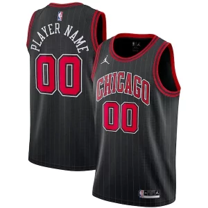 Ideal Moderno Estupendo Chicago Bulls Jordan Brand Swingman Custom Jersey Statement Edition Black  para los verdaderos seguidores