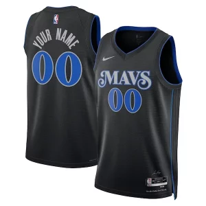 Elegante Dallas Mavericks Nike Unisex 2023/24 Custom Swingman Jersey Black City Edition  para los verdaderos seguidores
