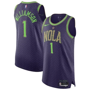 Original Resistente Exquisito Zion Williamson New Orleans Pelicans Nike 2024/25 Authentic Player Jersey City Edition Purple  para los verdaderos seguidores