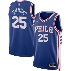 Clásico Resistente Ben Simmons Philadelphia 76ers Nike 2021/22 Diamond Swingman Jersey Icon Edition Royal  para los verdaderos seguidores
