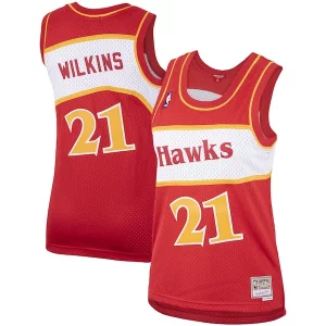 Hermoso Cool Maravilloso Dominique Wilkins Atlanta Hawks Women's Hardwood Classics Swingman Jersey Red  para los verdaderos seguidores