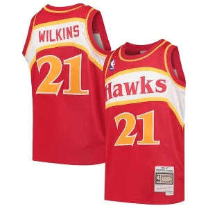 Único Chulo Delicioso Dominique Wilkins Atlanta Hawks Youth 1986/87 Hardwood Classics Swingman Throwback Jersey Red  para los verdaderos seguidores