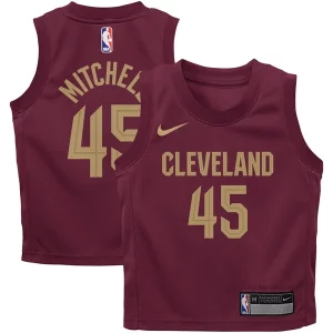 Hermoso Versátil Donovan Mitchell Cleveland Cavaliers Nike Toddler Swingman Player Jersey Icon Edition Wine  para los verdaderos seguidores