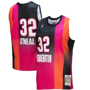 Maravilloso Shaquille O'Neal Miami Heat 2005/06 Hardwood Classics Fadeaway Swingman Player Jersey Pink/Black  para los verdaderos seguidores
