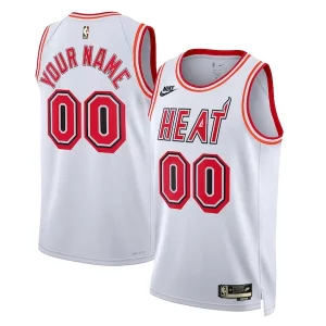 Lujoso Versátil Miami Heat Nike Unisex 2022/23 Custom Swingman Jersey Classic Edition White  para los verdaderos seguidores