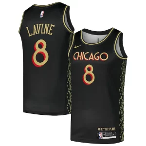 Sofisticado Zach LaVine Chicago Bulls Nike Swingman Player Jersey City Edition Black  para los verdaderos seguidores