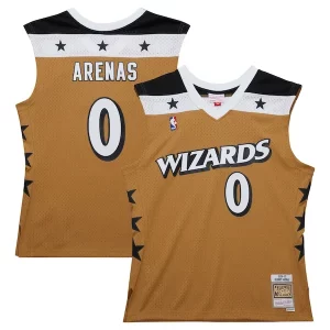 Comodo Gilbert Arenas Washington Wizards 2006/07 Hardwood Classics Swingman Jersey Gold  para los verdaderos seguidores