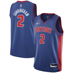 Lujoso Original Comodo Cade Cunningham Detroit Pistons Nike Youth Swingman Jersey Icon Edition Blue  para los verdaderos seguidores