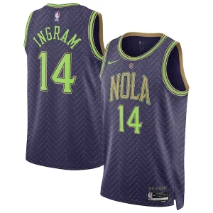 Original Fácil de llevar Brandon Ingram New Orleans Pelicans Nike Unisex 2024/25 Swingman Player Jersey City Edition Purple  para los verdaderos seguidores