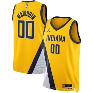 Práctico Duradero Bennedict Mathurin Indiana Pacers Jordan Brand Unisex Swingman Jersey Statement Edition Gold  para los verdaderos seguidores