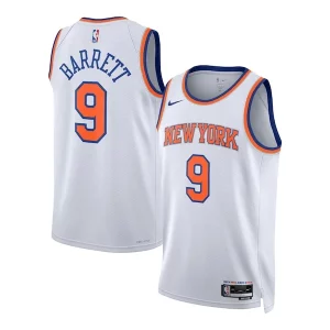 Maravilloso Hermoso Sofisticado RJ Barrett New York Knicks Nike Unisex Swingman Jersey Association Edition White  para los verdaderos seguidores