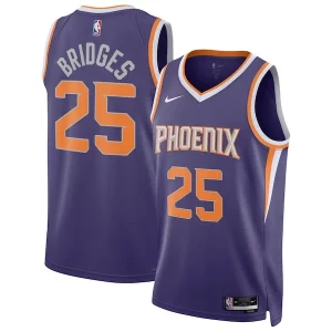 Único Mikal Bridges Phoenix Suns Nike Unisex Swingman Jersey Icon Edition Purple/White  para los verdaderos seguidores
