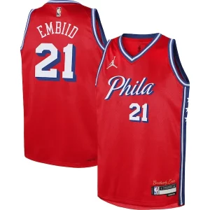Atractivo Joel Embiid Philadelphia 76ers Jordan Brand Youth Swingman Jersey Statement Edition Red  para los verdaderos seguidores