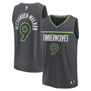Práctico Duradero Robusto Nickeil Alexander Walker Minnesota Timberwolves Youth Fast Break Replica Player Jersey Statement Edition Black  para los verdaderos seguidores
