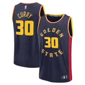 Increíble Sofisticado Stephen Curry Golden State Warriors 2024/25 Fast Break Player Jersey City Edition Navy  para los verdaderos seguidores