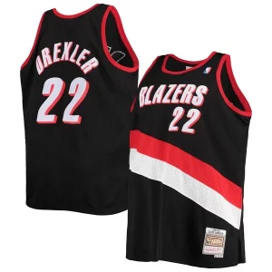 Delicioso Atractivo Clyde Drexler Portland Trail Blazers 1991/92 Big & Tall Hardwood Classics Swingman Jersey Black  para los verdaderos seguidores