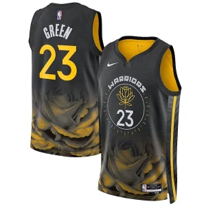 Versátil Draymond Green Golden State Warriors Nike Unisex 2022/23 Swingman Jersey City Edition Black  para los verdaderos seguidores