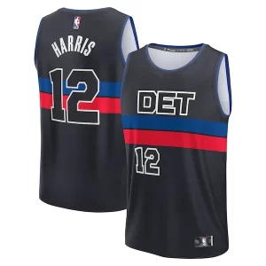 Único Tobias Harris Detroit Pistons Youth Fast Break Player Jersey Statement Edition Black  para los verdaderos seguidores