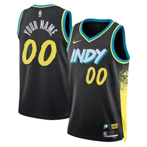 Comodo Magnífico Indiana Pacers Nike Unisex 2023/24 Custom Swingman Jersey Black City Edition  para los verdaderos seguidores