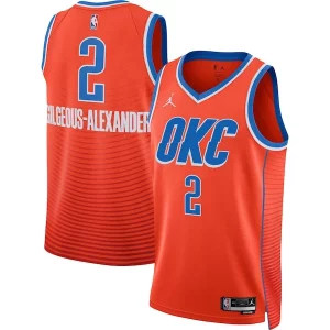 Moderno Resistente Lujoso Shai Gilgeous Alexander Oklahoma City Thunder Jordan Brand Unisex Swingman Jersey Statement Edition Orange  para los verdaderos seguidores