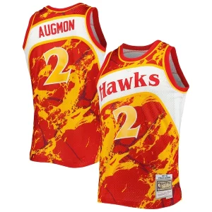 Elegante Cool Stacey Augmon Atlanta Hawks 1991/92 Hardwood Classics Marble Swingman Jersey Red  para los verdaderos seguidores