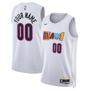 Genial Chulo Miami Heat Nike Unisex 2022/23 Swingman Custom Jersey City Edition White  para los verdaderos seguidores