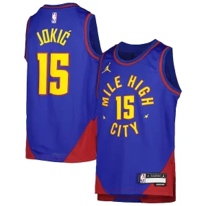 Genial Nikola Jokic Denver Nuggets Jordan Brand Youth Swingman Jersey Statement Edition Blue  para los verdaderos seguidores