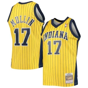 Estupendo Chris Mullin Indiana Pacers 1999/00 Hardwood Classics Swingman Jersey Gold  para los verdaderos seguidores