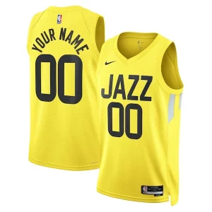 Bonito Cool Utah Jazz Nike Unisex Swingman Custom Jersey Gold Icon Edition  para los verdaderos seguidores
