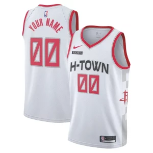 Exquisito Houston Rockets Nike 2019/20 Swingman Custom Jersey White City Edition  para los verdaderos seguidores