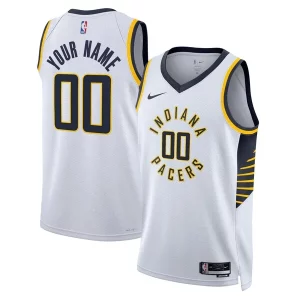 Resistente Indiana Pacers Nike Unisex Swingman Custom Jersey White Association Edition  para los verdaderos seguidores